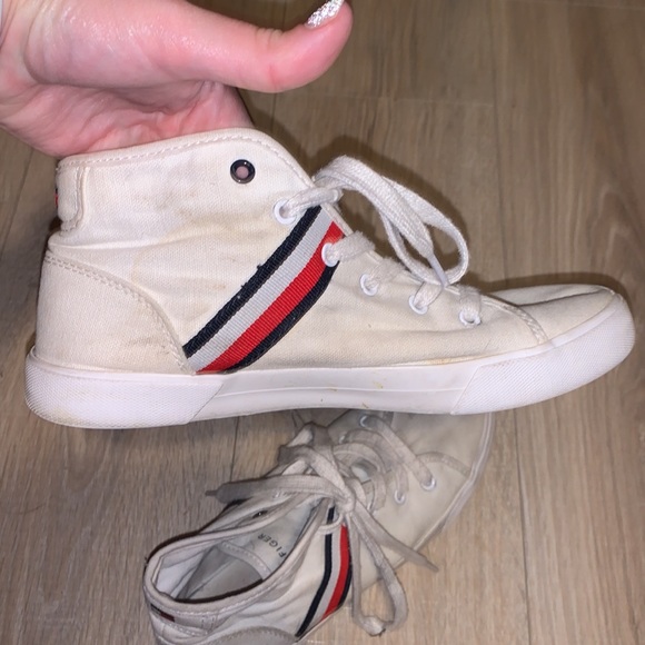 Tommy Hilfiger Twlisett white high top sneakers - Picture 6 of 9